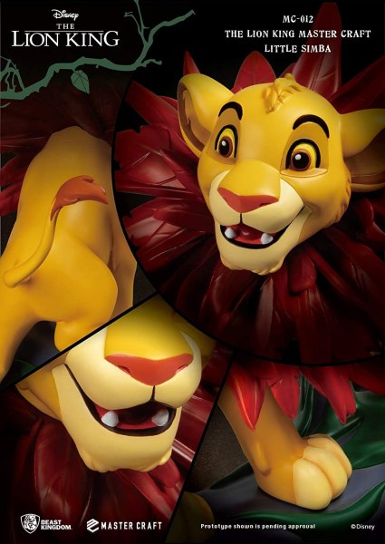 SIMBA LE ROI LION - DISNEY MASTERCRAFT