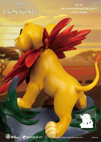 SIMBA LE ROI LION - DISNEY MASTERCRAFT