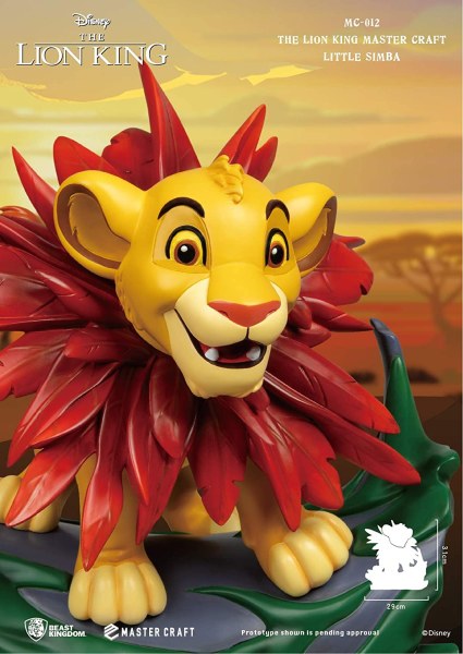 SIMBA LE ROI LION - DISNEY MASTERCRAFT