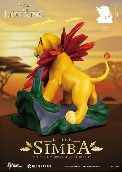 SIMBA LE ROI LION - DISNEY MASTERCRAFT