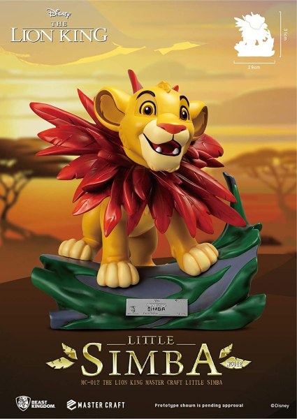 SIMBA LE ROI LION - DISNEY MASTERCRAFT