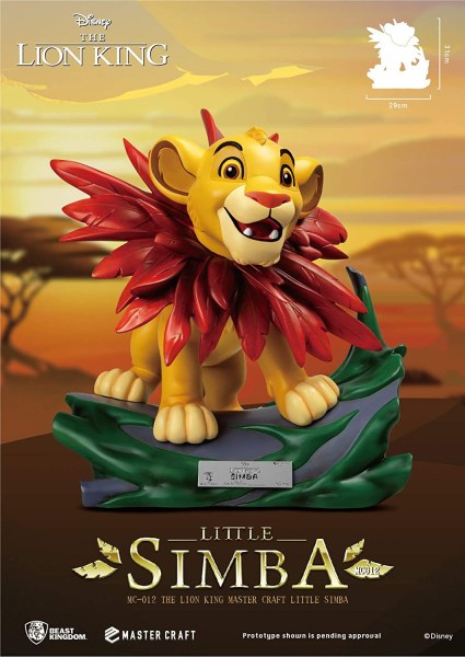 SIMBA LE ROI LION - DISNEY MASTERCRAFT