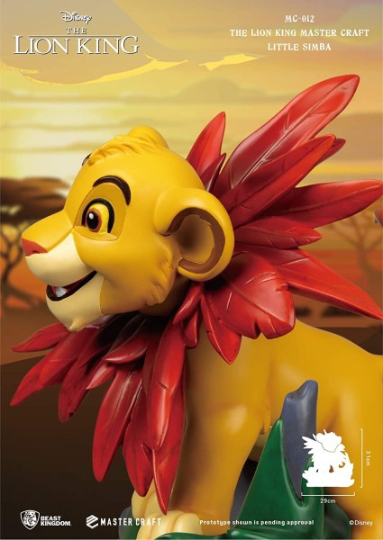SIMBA LE ROI LION - DISNEY MASTERCRAFT
