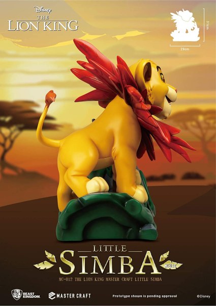 SIMBA LE ROI LION - DISNEY MASTERCRAFT