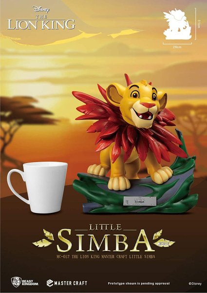 SIMBA LE ROI LION - DISNEY MASTERCRAFT