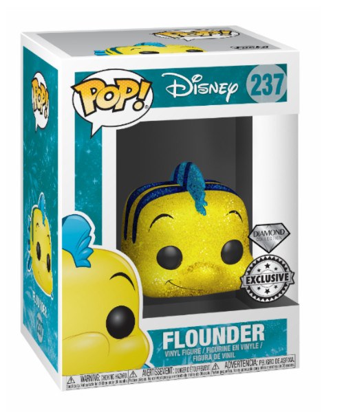 FUNKO POP! 237 DIAMOND EXCLUSIVE (DGLT) - DISNEY LE PETITE SIRENE - POLOCHON