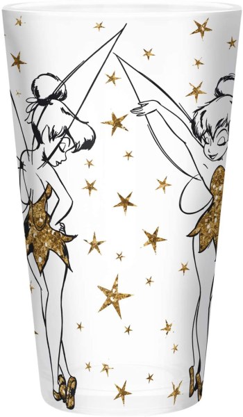 VERRE XXL CLOCHETTE DORÉE PAILLETTES - DISNEY