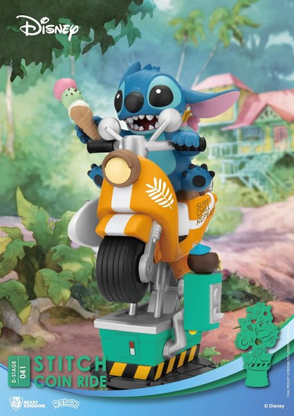 STITCH SUR LE MANEGE SCOOTER - DISNEY D-STAGE