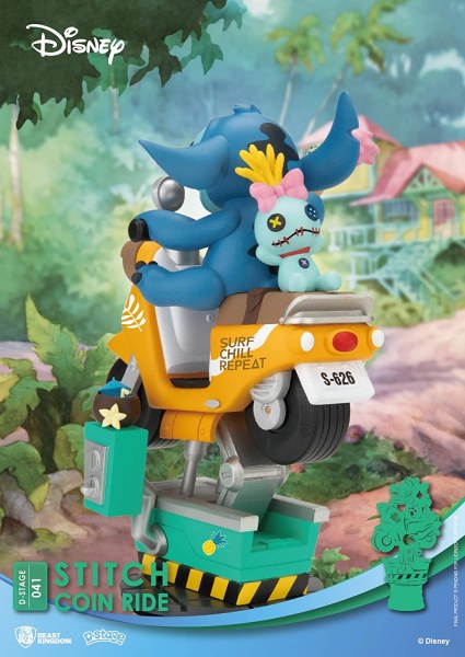 STITCH SUR LE MANEGE SCOOTER - DISNEY D-STAGE