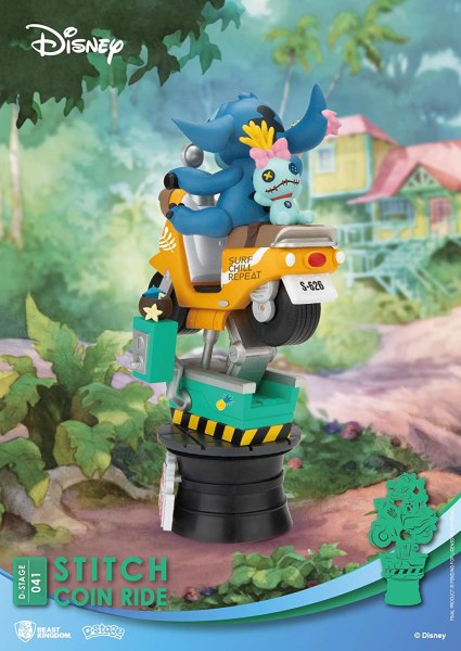 STITCH SUR LE MANEGE SCOOTER - DISNEY D-STAGE