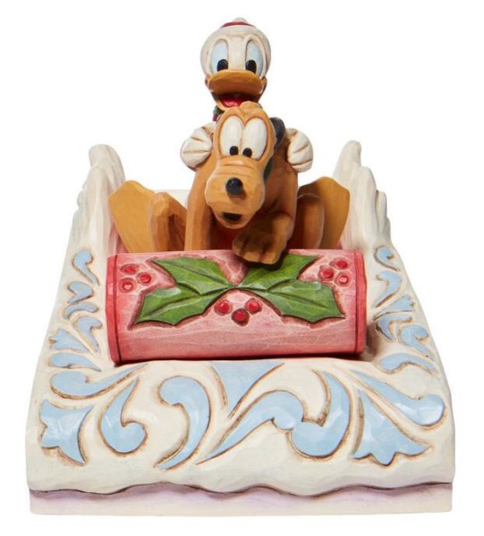 DONALD ET PLUTO EN LUGE - DISNEY TRADITIONS