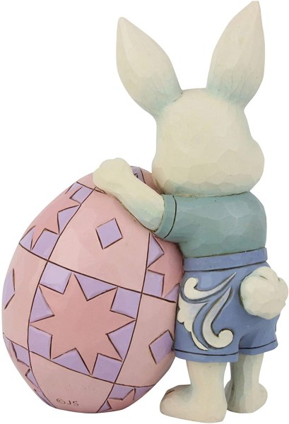 PETIT LAPIN DE PÂQUES AVEC ŒUF JIM SHORE HEARTWOOD CREEK