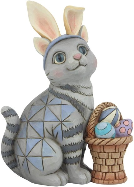 CHATON AVEC OREILLES DE LAPIN JIM SHORE HEARTWOOD CREEK