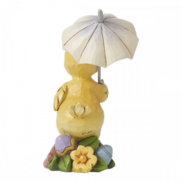 MINI POUSSIN AVEC PARAPLUIE JIM SHORE HEARTWOOD CREEK