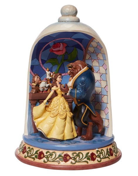 DIORAMA ROSE LA BELLE ET LA BÊTE - DISNEY TRADITIONS