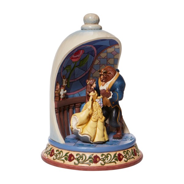 DIORAMA ROSE LA BELLE ET LA BÊTE - DISNEY TRADITIONS