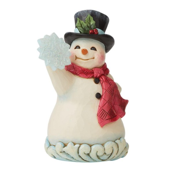 BONHOMME DE NEIGE AVEC UN FLOCON JIM SHORE HEARTWOOD CREEK
