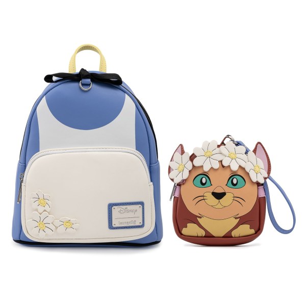 MINI SAC À DOS ALICE AUX PAYS DES MERVEILLES AVEC POCHETTE DETACHABLE - DISNEY LOUNGEFLY
