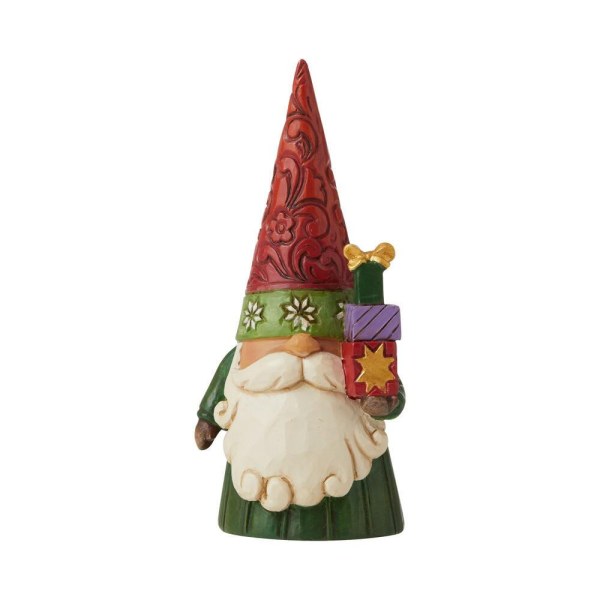 GNOME DE NOËL AVEC DES CADEAUX JIM SHORE HEARTWOOD CREEK