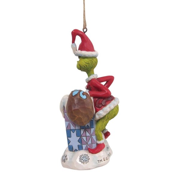 GRINCH ORNEMENT MONTANT DANS LA CHEMINÉE - JIM SHORE GRINCH