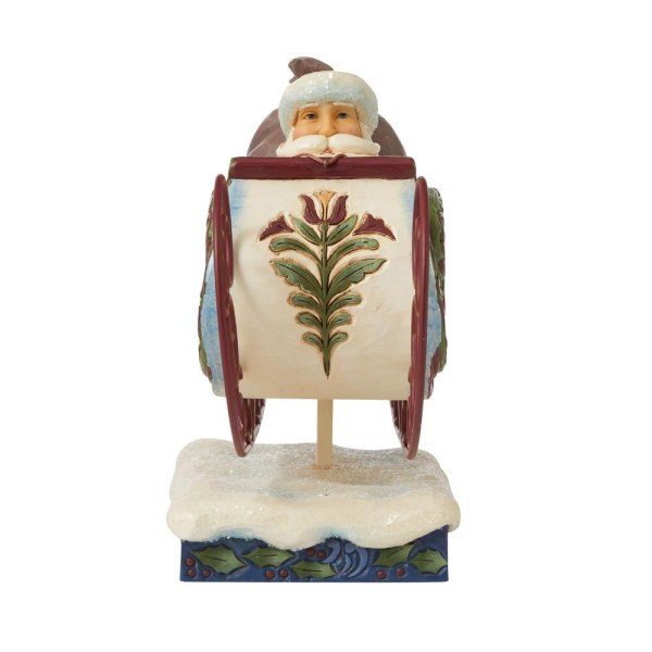 PÈRE NOËL VICTORIEN EN TRAINEAU JIM SHORE HEARTWOOD CREEK