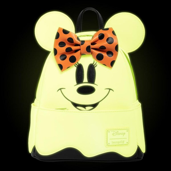 MINI SAC À DOS MINNIE FANTOME ( BRILLE DANS LE NOIR ) - DISNEY LOUNGEFLY