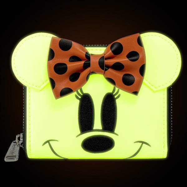PORTEFEUILLE MINNIE FANTOME ( BRILLE DANS LE NOIR ) - DISNEY LOUNGEFLY