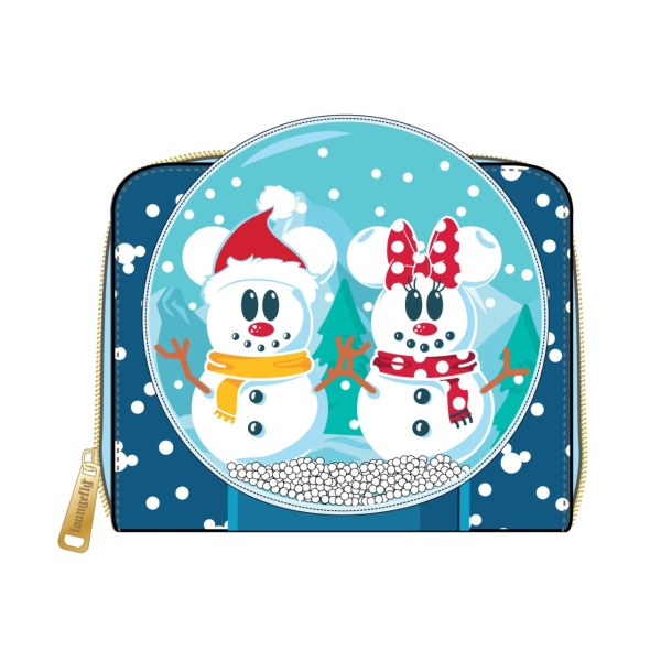 PORTEFEUILLE MICKEY & MINNIE SNOW GLOBE - DISNEY LOUNGEFLY