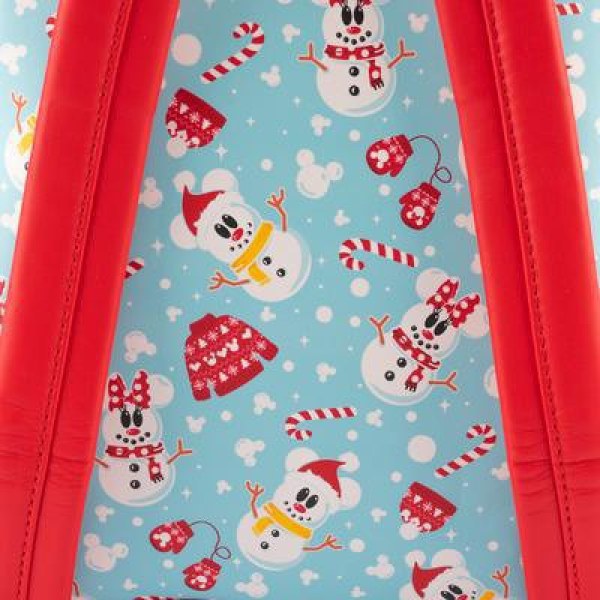MINI SAC À DOS ET SERRE TÊTE MICKEY & MINNIE BONHOMMES DE NEIGE - DISNEY LOUNGEFLY