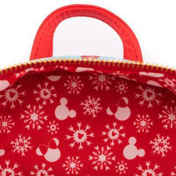 MINI SAC À DOS ET SERRE TÊTE MICKEY & MINNIE BONHOMMES DE NEIGE - DISNEY LOUNGEFLY