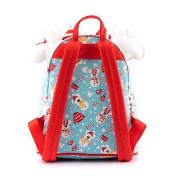 MINI SAC À DOS ET SERRE TÊTE MICKEY & MINNIE BONHOMMES DE NEIGE - DISNEY LOUNGEFLY