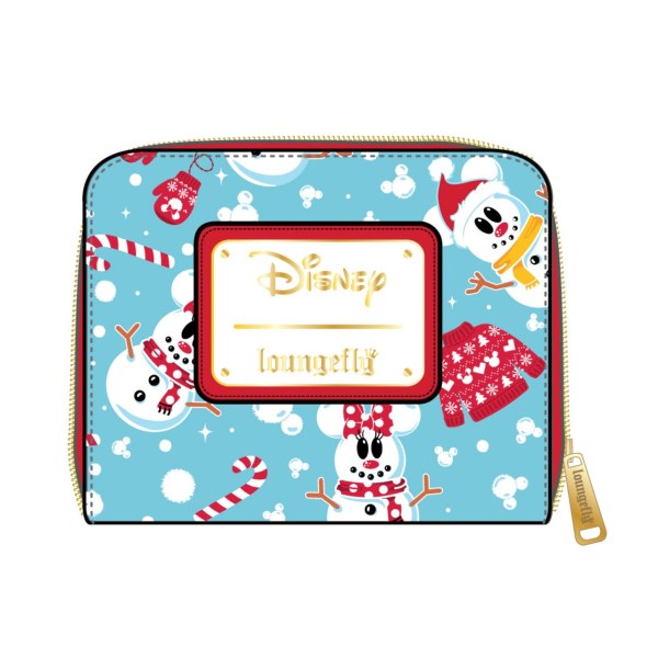 PORTEFEUILLE MICKEY & MINNIE BONHOME DE NEIGE - DISNEY LOUNGEFLY