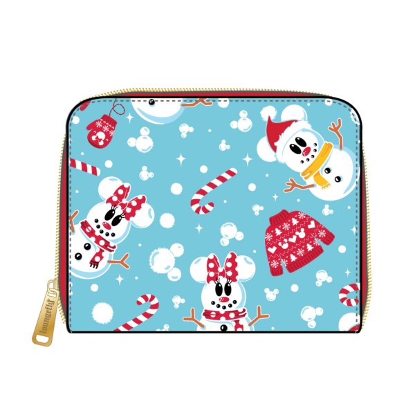 PORTEFEUILLE MICKEY & MINNIE BONHOME DE NEIGE - DISNEY LOUNGEFLY