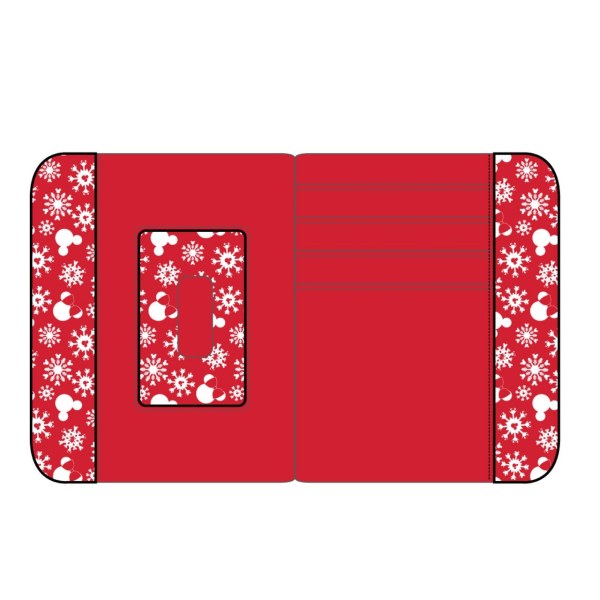 PORTEFEUILLE MICKEY & MINNIE BONHOME DE NEIGE - DISNEY LOUNGEFLY