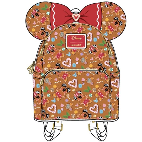 MINI SAC À DOS ET SERRE TÊTE MICKEY & MINNIE PAIN D'ÉPICE - DISNEY LOUNGEFLY