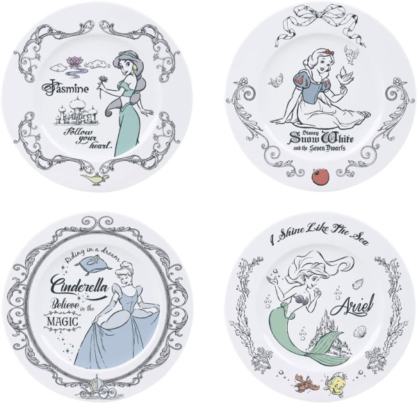 SET DE 4 ASSIETTES PRINCESSES DISNEY - DISNEY