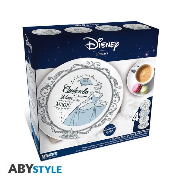 SET DE 4 ASSIETTES PRINCESSES DISNEY - DISNEY