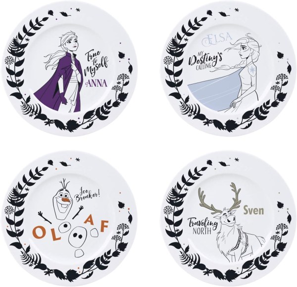 SET DE 4 ASSIETTES LA REINE DES NEIGES 2 - DISNEY