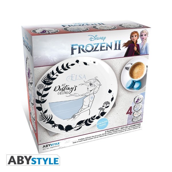 SET DE 4 ASSIETTES LA REINE DES NEIGES 2 - DISNEY