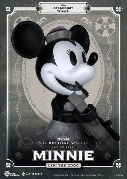 STEAMBOAT WILLIE MINNIE - DISNEY MASTERCRAFT