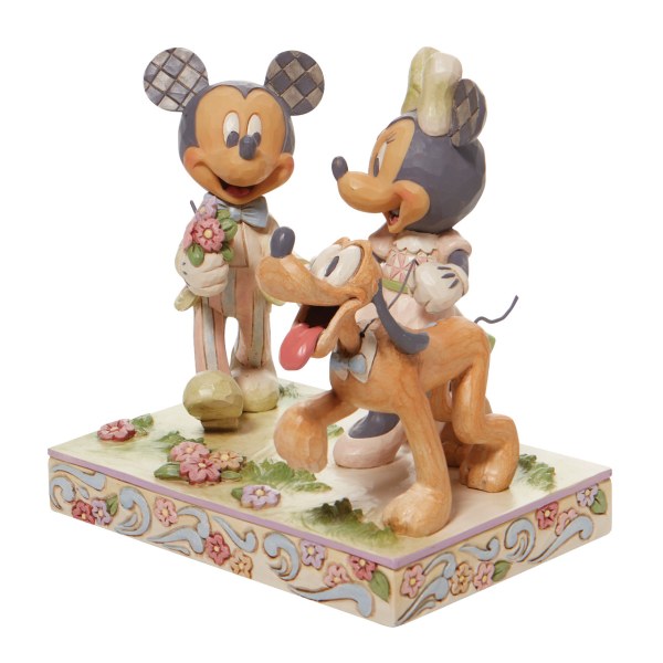 MICKEY, MINNIE ET PLUTO WHITE WOODLAND - DISNEY TRADITIONS