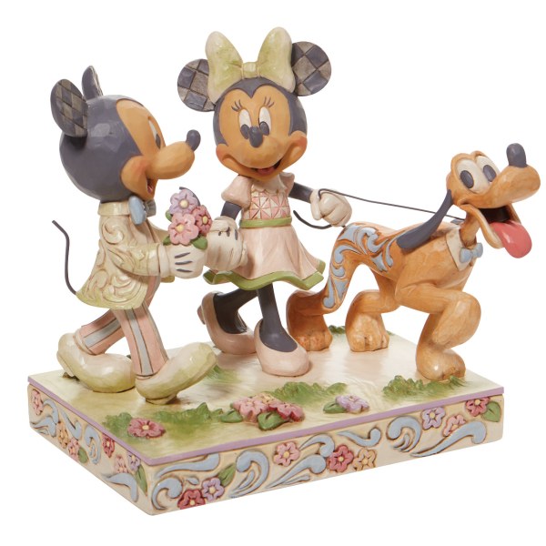 MICKEY, MINNIE ET PLUTO WHITE WOODLAND - DISNEY TRADITIONS