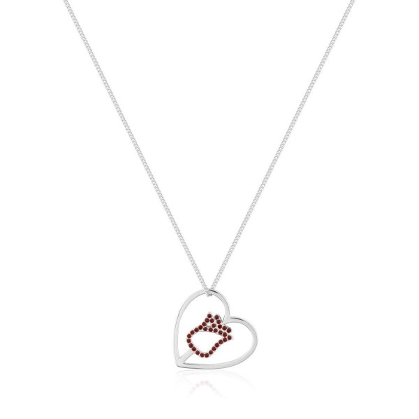 COLLIER COEUR DE ROSE ENCHANTÉE - DISNEY