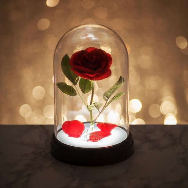 LAMPE ROSE ENCHANTÉE - DISNEY LA BELLE ET LA BÊTE