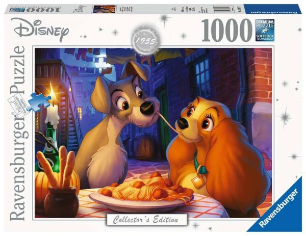 PUZZLE COLLECTOR'S EDITION LA BELLE ET LE CLOCHARD ( 1000 PIÈCES ) - DISNEY