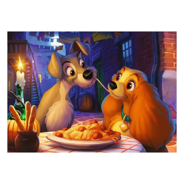 PUZZLE COLLECTOR'S EDITION LA BELLE ET LE CLOCHARD ( 1000 PIÈCES ) - DISNEY