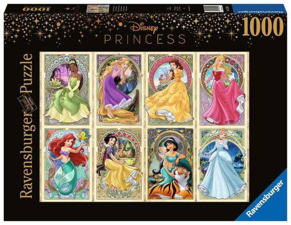 PUZZLE COLLECTOR'S EDITION PRINCESSES ART NOUVEAU ( 1000 PIÈCES ) - DISNEY