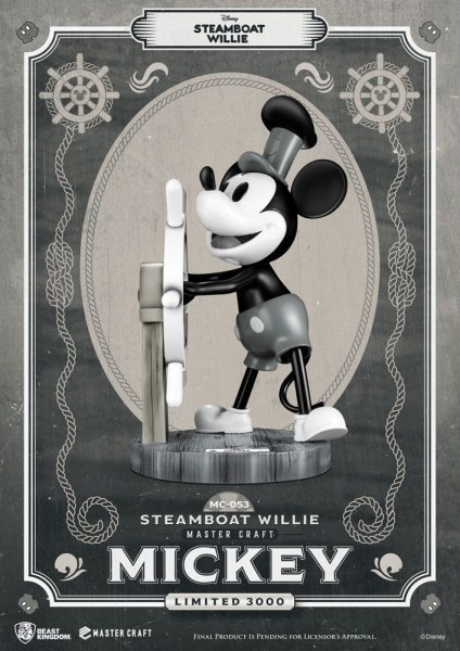 STEAMBOAT WILLIE MICKEY - DISNEY MASTERCRAFT