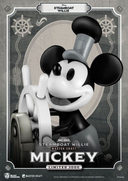 STEAMBOAT WILLIE MICKEY - DISNEY MASTERCRAFT