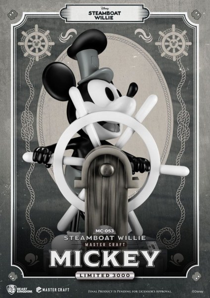STEAMBOAT WILLIE MICKEY - DISNEY MASTERCRAFT
